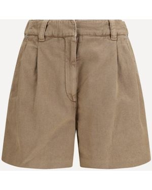 Brunello Cucinelli Linen Shorts - Natural