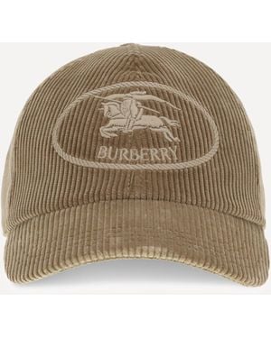 Burberry Corduroy Baseball Hat - Natural