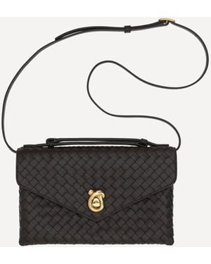 Bottega Veneta Knot Lock Shoulder Bag - White