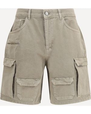 Represent Cotton Cargo Shorts - White