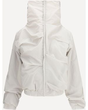 ALAINPAUL High Collar Jacket - White