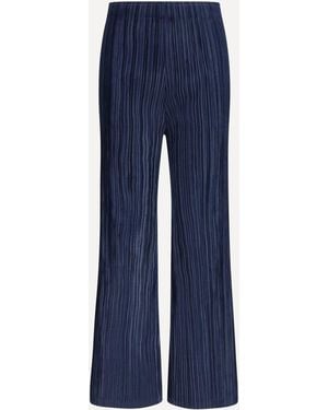 GONGDID DESIGN Corduroy Palazzo Trousers - Blue