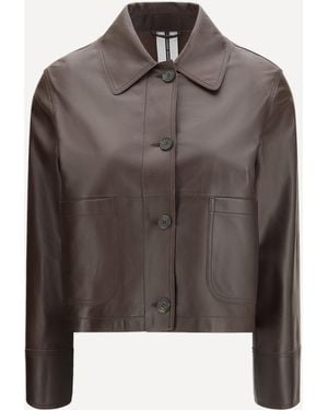 S.w.o.r.d 6.6.44 Leather Jacket - Brown