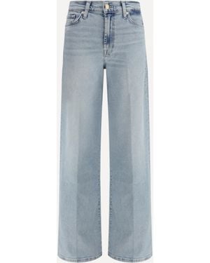 7FOR Lotta Wide-Leg Jeans - Blue