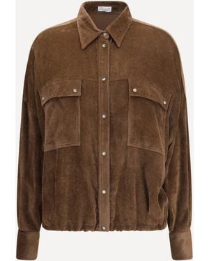 Brunello Cucinelli Corduroy Shirt - Brown