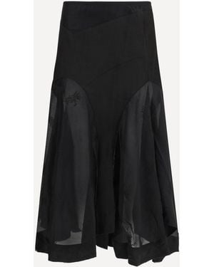 Our Legacy Petti Skirt Noir Bloom Ethereal Veil - Black
