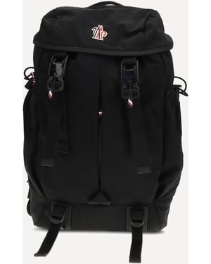 Moncler Leather-Trimmed Backpack - Black