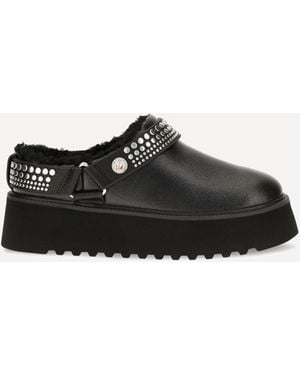 Pinko Martina Brushed Leather Ankle Boots - Black
