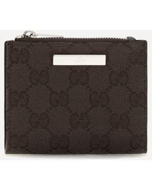 Gucci Small Wallet With Plaque - Black