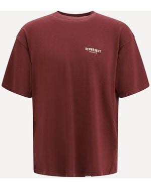 Represent Cotton T-Shirt - Red