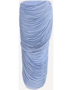 Magda Butrym Draped Midi Skirt - Blue