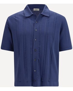 Piacenza Cashmere Cotton Polo - Blue