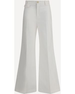 Chloé Pantaloni Flare - Bianco
