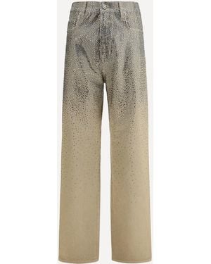Golden Goose Crystal Straight Jeans - Natural