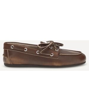 Miu Miu Loafer Shoes - Brown