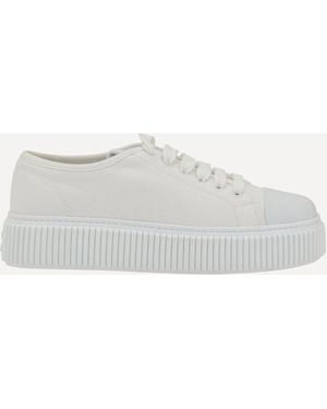 Miu Miu Cotton Sneakers - White