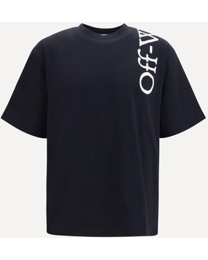 Off-White c/o Virgil Abloh Vertical Bookish Skate T-Shirt - Blue