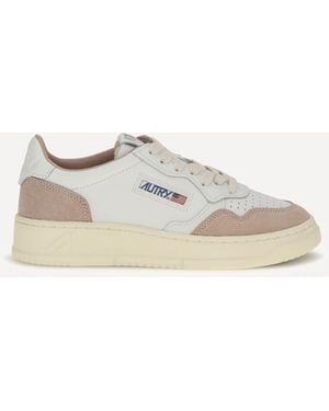 Autry Medalist Low Leather Sneakers - Natural