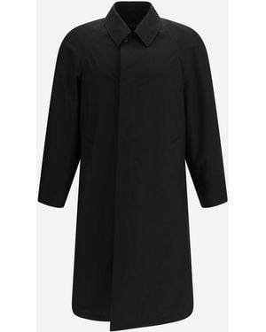 Prada Cappotto Monopetto Con Maniche Lunghe - Nero