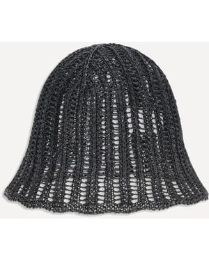 Brunello Cucinelli Techno Raffia Hat - Black