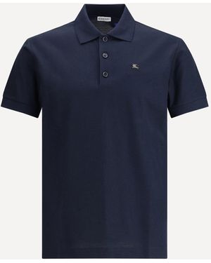 Burberry Cotton Polo Shirt - Blue