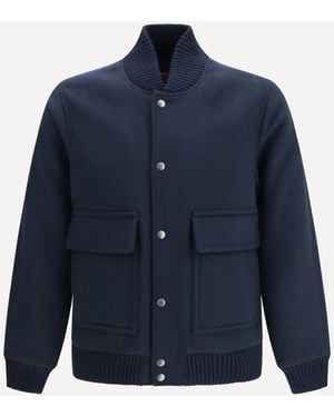 Woolrich Miles Wool-Blend Jacket - Blue
