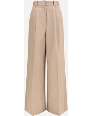 Balenciaga High-Waisted Trousers - Natural