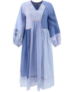 EKA Blue Smocked Top