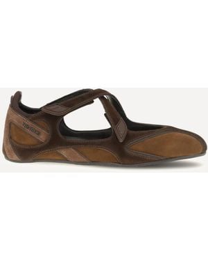 The Attico Nomad Ballerinas - Brown