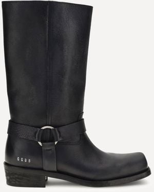 Golden Goose Leather Biker Boots - Black