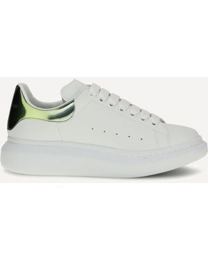 McQueen Leather Trainers - White