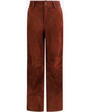 Salvatore Santoro Suede Trousers - Brown