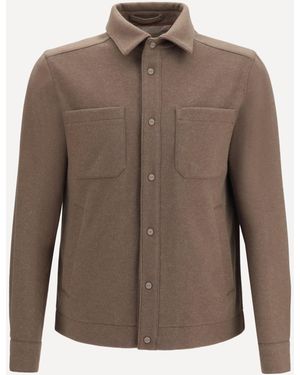 Herno Snap-Button Jacket - Brown