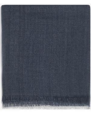 Brunello Cucinelli Silk And Cashmere Scarf - Blue