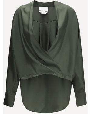 Sa Su Phi Camicia Incrociata - Verde