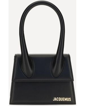 Jacquemus Le Chiquito Medium Leather Top Handle Bag - Black