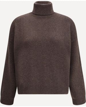 Brunello Cucinelli Cashmere Turtleneck Sweater - Brown