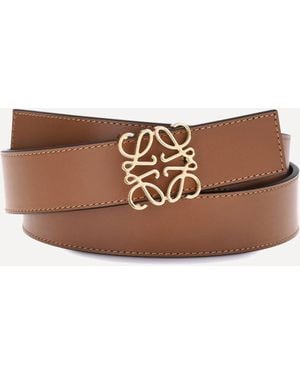 Loewe Cintura Reversibile Anagram - Marrone