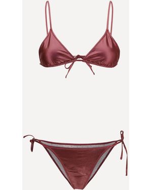 Kristina Ti Metallic Bikini - Red