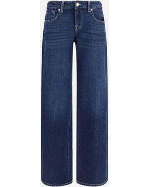 7FOR Low Straight Jeans - Blue