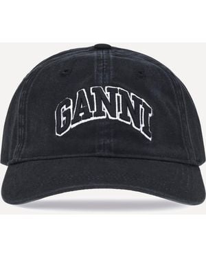 Ganni Logo Baseball Cap - Black