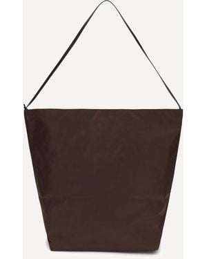 Valesque Nylon Bucket Bag - Brown
