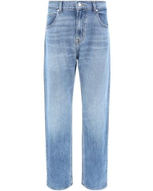 7FOR The Straight Underline Jeans - Blue