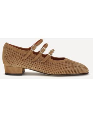 CAREL PARIS Ariana Suede Ballerinas - Natural