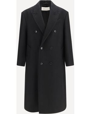 Ami Paris Cappotto Lungo Doppiopetto - Nero