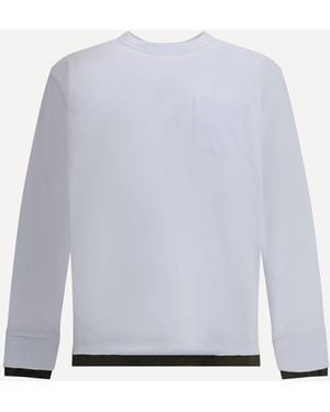 Sacai Maglia A Maniche Lunghe - Grigio