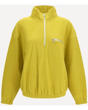 Rier Polar High-Neck Zip Jacket - Yellow