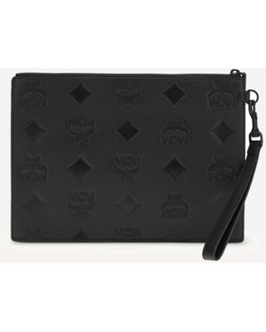 MCM Aren Wristlet Pouch - Black