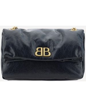 Balenciaga Borsa A Spalla Monaco - Blu