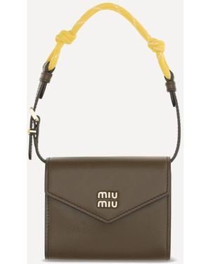 Miu Miu Rope Handle Wallet - Metallic